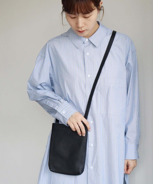 note et silence （ノートエシロンス）の「.◇バレンシア　BAG　S（ショルダーバッグ・レディース・ライトグレー/ライトブルー/ブラック・FREE）」の13枚目の写真