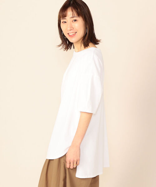 NOLLEY’S（ノーリーズ）の「ヴィンテージ天竺コクーンスリーブT（Tシャツ/カットソー・レディース・ホワイト/ブラック/ライトパープル・FREE）」の11枚目の写真