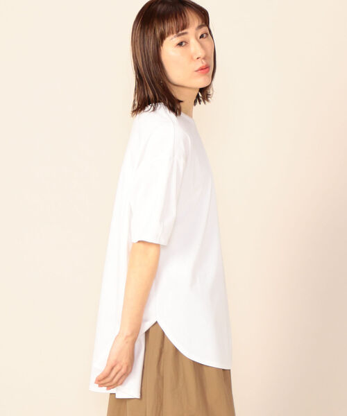 NOLLEY’S（ノーリーズ）の「ヴィンテージ天竺コクーンスリーブT（Tシャツ/カットソー・レディース・ホワイト/ブラック/ライトパープル・FREE）」の12枚目の写真
