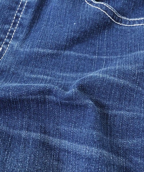 GLAZOS（グラソス）の「接触冷感デニム・ハーフパンツ（デニムパンツ・キッズ・ライトブルー/ホワイト/ブルー・160cm/130cm/170cm/140cm/150cm）」の6枚目の写真