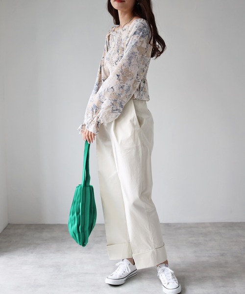 4youstory(フォーユーストーリー)の「オフショル柄ブラウス(シャツ/ブラウス・レディース・ブルー/グリーン/レッド・FREE)」の11枚目の写真