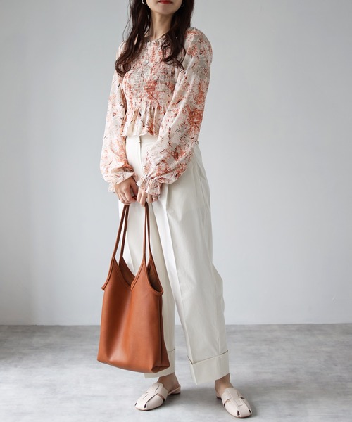 4youstory(フォーユーストーリー)の「オフショル柄ブラウス(シャツ/ブラウス・レディース・ブルー/グリーン/レッド・FREE)」の10枚目の写真