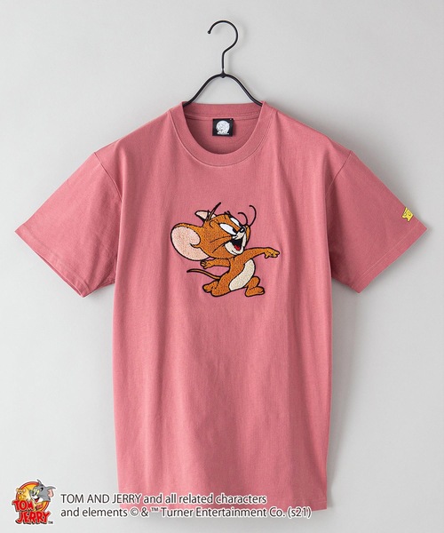 JEANS MATE（ジーンズメイト）の「【TOM AND JERRY/トムとジェリー】 別注プリントTシャツ（Tシャツ/カットソー・メンズ・ホワイト/ベージュ/ブルー/ブラック/ピンク/ホワイト系その他/ベージュ系その他/ピンク系その他/その他2/その他1・LARGE/MEDIUM/SMALL/X-LARGE）」の8枚目の写真
