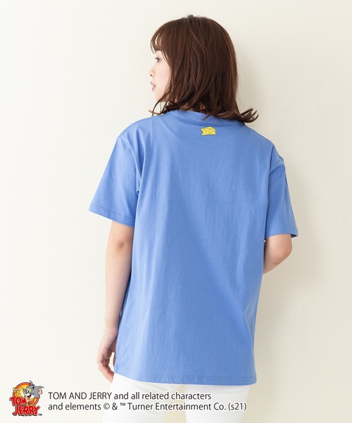 JEANS MATE（ジーンズメイト）の「【TOM AND JERRY/トムとジェリー】 別注プリントTシャツ（Tシャツ/カットソー・メンズ・ホワイト/ベージュ/ブルー/ブラック/ピンク/ホワイト系その他/ベージュ系その他/ピンク系その他/その他2/その他1・LARGE/MEDIUM/SMALL/X-LARGE）」の12枚目の写真