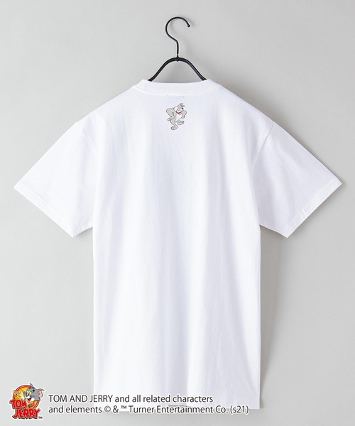 JEANS MATE（ジーンズメイト）の「【TOM AND JERRY/トムとジェリー】 別注プリントTシャツ（Tシャツ/カットソー・メンズ・ホワイト/ベージュ/ブルー/ブラック/ピンク/ホワイト系その他/ベージュ系その他/ピンク系その他/その他2/その他1・LARGE/MEDIUM/SMALL/X-LARGE）」の14枚目の写真