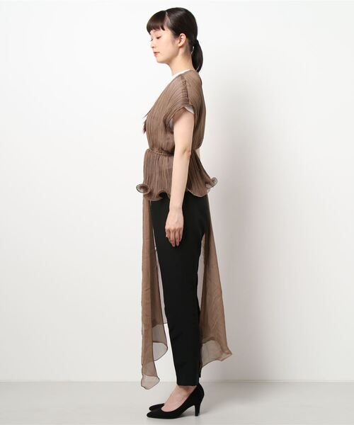 Narcissus（ナルシス）の「【Narcissus】アシメトップス（シャツ/ブラウス・レディース・ホワイト/ベージュ/ブラック・FREE）」の17枚目の写真