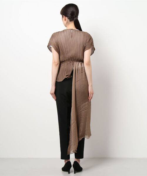 Narcissus（ナルシス）の「【Narcissus】アシメトップス（シャツ/ブラウス・レディース・ホワイト/ベージュ/ブラック・FREE）」の7枚目の写真