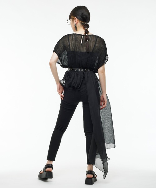 Narcissus（ナルシス）の「【Narcissus】アシメトップス（シャツ/ブラウス・レディース・ホワイト/ベージュ/ブラック・FREE）」の21枚目の写真