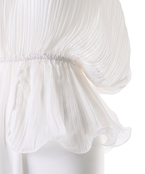 Narcissus（ナルシス）の「【Narcissus】アシメトップス（シャツ/ブラウス・レディース・ホワイト/ベージュ/ブラック・FREE）」の22枚目の写真