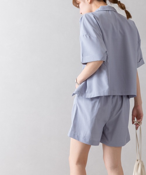 SpRay（スプレイ）の「オープンカラー　セットアップ（セットアップ・レディース・ベージュ/イエロー/オレンジ/ブルー・FREE）」の6枚目の写真