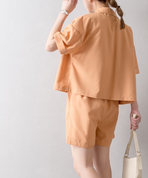 SpRay（スプレイ）の「オープンカラー　セットアップ（セットアップ・レディース・ベージュ/イエロー/オレンジ/ブルー・FREE）」の12枚目の写真