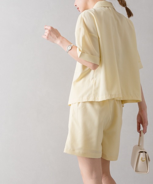 SpRay（スプレイ）の「オープンカラー　セットアップ（セットアップ・レディース・ベージュ/イエロー/オレンジ/ブルー・FREE）」の8枚目の写真