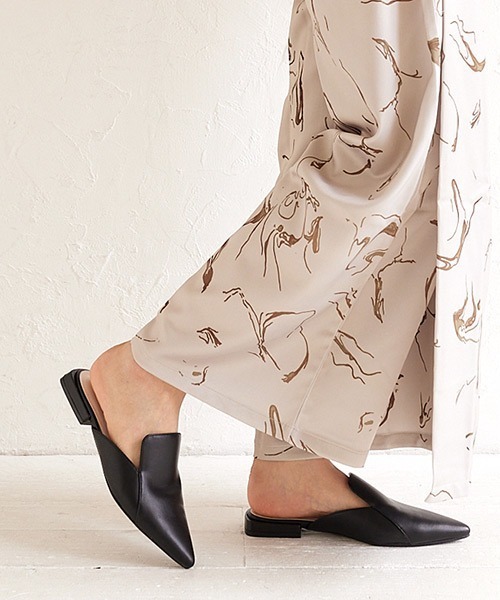 JELLY BEANS（ジェリービーンズ）の「オペラカットスリッパミュール(204-32671)JELLY BEANS(ジェリービーンズ)（サンダル・レディース・ベージュ/パイソン/ブラック・L/S/M）」の18枚目の写真