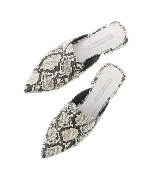 JELLY BEANS（ジェリービーンズ）の「オペラカットスリッパミュール(204-32671)JELLY BEANS(ジェリービーンズ)（サンダル・レディース・ベージュ/パイソン/ブラック・L/S/M）」の19枚目の写真