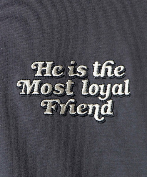 WEGO（ウィゴー）の「WEGO/DOGプリント5分袖ビッグシルエットTシャツ（Tシャツ/カットソー・メンズ・スミクロ/ブルー/グリーン/ホワイト・MEDIUM/LARGE）」の15枚目の写真