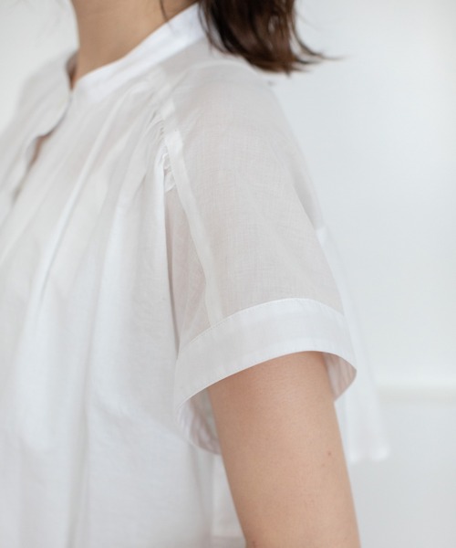 MARECHAL TERRE（マルシャルテル）の「【ZOZO限定】フリルシャツワンピース（シャツワンピース・レディース・ホワイト/ブラック/ストライプ・MEDIUM）」の9枚目の写真