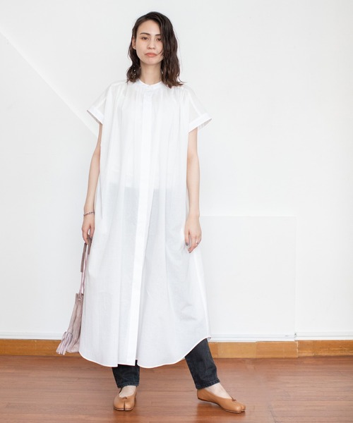 MARECHAL TERRE（マルシャルテル）の「【ZOZO限定】フリルシャツワンピース（シャツワンピース・レディース・ホワイト/ブラック/ストライプ・MEDIUM）」の20枚目の写真