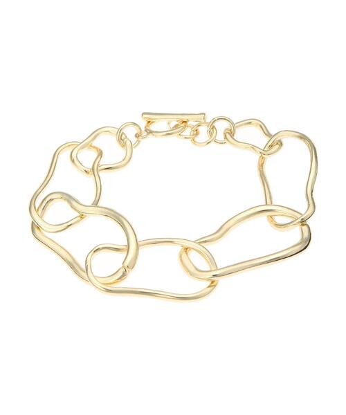 CRAFT STANDARD BOUTIQUE(クラフトスタンダードブティック)の「変形メタルマンテルブレスレット *(ブレスレット・レディース・シルバー/ゴールド・FREE)」の4枚目の写真