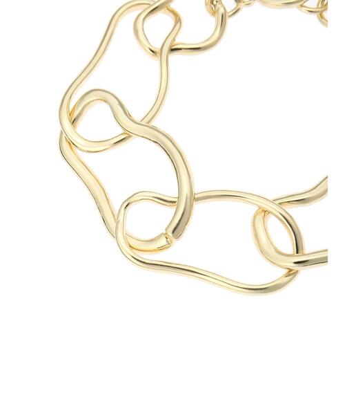 CRAFT STANDARD BOUTIQUE(クラフトスタンダードブティック)の「変形メタルマンテルブレスレット *(ブレスレット・レディース・シルバー/ゴールド・FREE)」の6枚目の写真