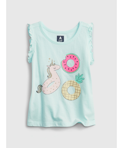 GAP（ギャップ）の「ミックス＆マッチ グラフィックタンクトップ (幼児)（タンクトップ・キッズ・ホワイト/ライトブルー/ブルー/その他・3 YRS/2 YRS/5 YRS/4 YRS/12-18M/18-24M）」の3枚目の写真