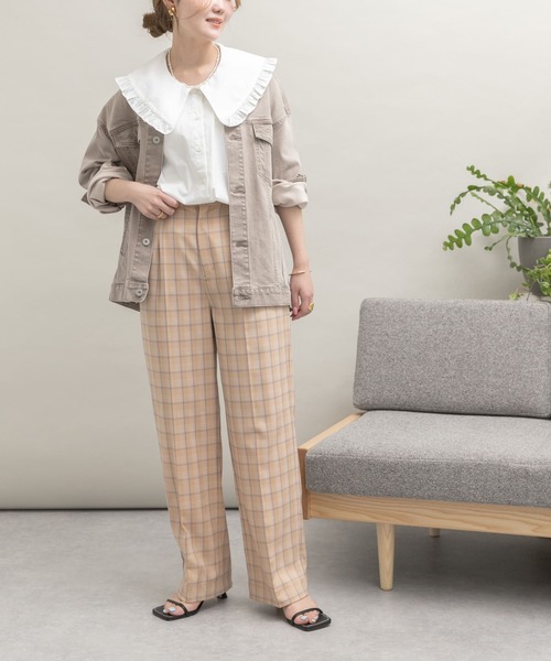 UR Lab.(アーバンリサーチラボ)の「BIGカラーフレンチブラウス(シャツ/ブラウス・レディース・ブラック/オフホワイト・FREE)」の3枚目の写真