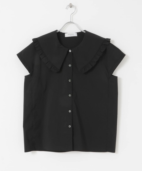 UR Lab.(アーバンリサーチラボ)の「BIGカラーフレンチブラウス(シャツ/ブラウス・レディース・ブラック/オフホワイト・FREE)」の14枚目の写真