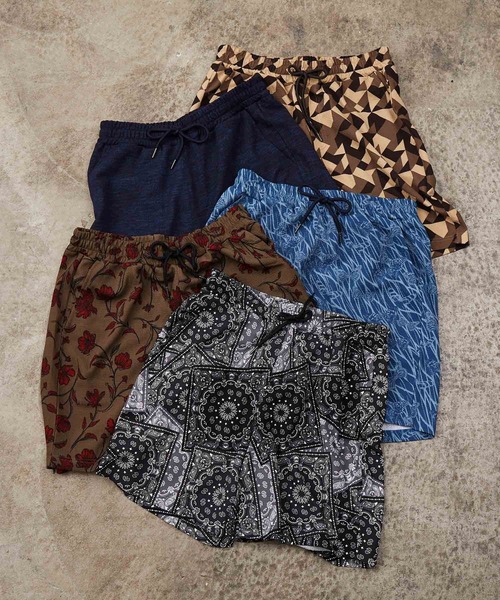 JUNRED（ジュンレッド）の「ウェーブワッフルワイドイージーショーツ（その他パンツ・メンズ・ブラック系その他/ブルー系その他6/ブルー/ブラウン/ベージュ・L/M/LL）」の2枚目の写真