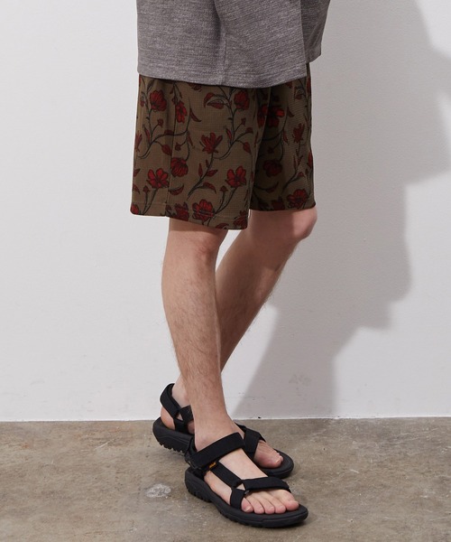 JUNRED（ジュンレッド）の「ウェーブワッフルワイドイージーショーツ（その他パンツ・メンズ・ブラック系その他/ブルー系その他6/ブルー/ブラウン/ベージュ・L/M/LL）」の3枚目の写真