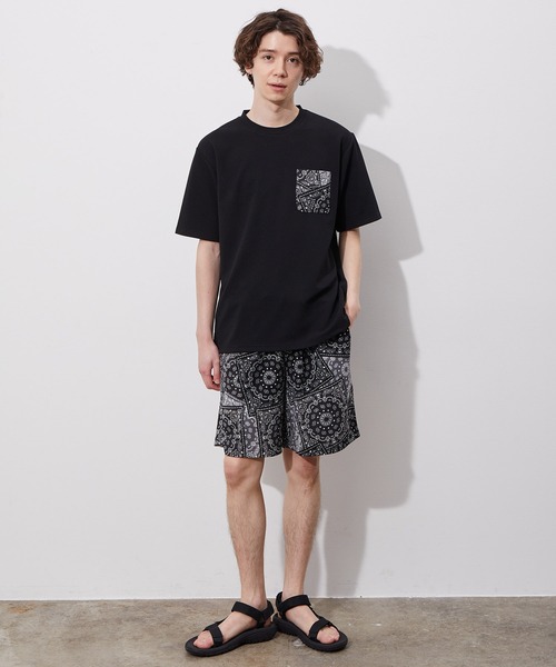 JUNRED（ジュンレッド）の「ウェーブワッフルワイドイージーショーツ（その他パンツ・メンズ・ブラック系その他/ブルー系その他6/ブルー/ブラウン/ベージュ・L/M/LL）」の21枚目の写真