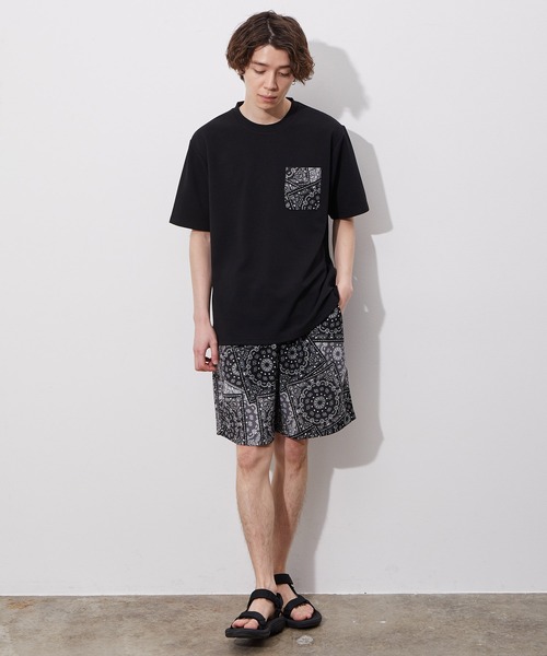 JUNRED（ジュンレッド）の「ウェーブワッフルワイドイージーショーツ（その他パンツ・メンズ・ブラック系その他/ブルー系その他6/ブルー/ブラウン/ベージュ・L/M/LL）」の19枚目の写真