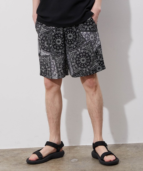 JUNRED（ジュンレッド）の「ウェーブワッフルワイドイージーショーツ（その他パンツ・メンズ・ブラック系その他/ブルー系その他6/ブルー/ブラウン/ベージュ・L/M/LL）」の18枚目の写真