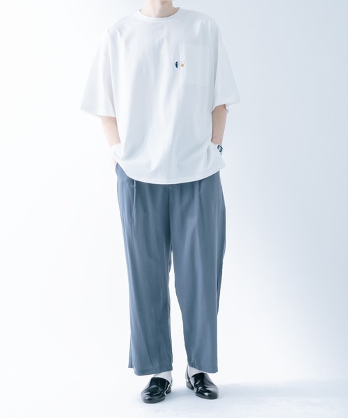epnok(エプノック)の「サイドスリットepTシャツ(Tシャツ/カットソー・メンズ・ブラウン/オフホワイト/グレイッシュブルー・SMALL/MEDIUM/LARGE)」の20枚目の写真
