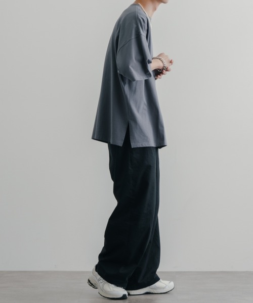 epnok(エプノック)の「サイドスリットepTシャツ(Tシャツ/カットソー・メンズ・ブラウン/オフホワイト/グレイッシュブルー・SMALL/MEDIUM/LARGE)」の11枚目の写真