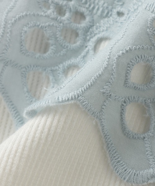 petit main（プティマイン）の「レースキャミドッキングTシャツ（Tシャツ/カットソー・キッズ・ピンク/モカ/ライトブルー・120cm/130cm/110cm/100cm/80ｃｍ/90cm）」の11枚目の写真