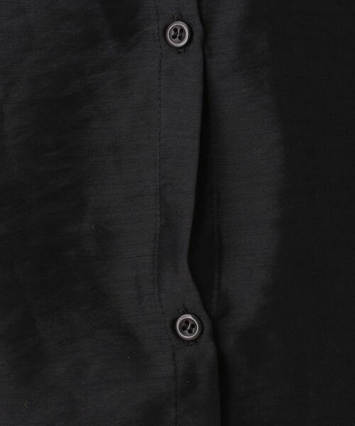 pink adobe（ピンクアドベ）の「◆【M-LL】シアーバンドカラーシャツ（シャツ/ブラウス・レディース・ブラック/イエロー/ライトパープル・40/38/42）」の10枚目の写真