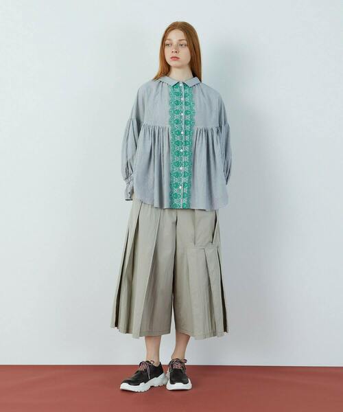 FRAPBOIS（フラボア）の「ストーバー ブラウス（シャツ/ブラウス・レディース・ブルー系その他/ブラック系その他・1/0）」の3枚目の写真