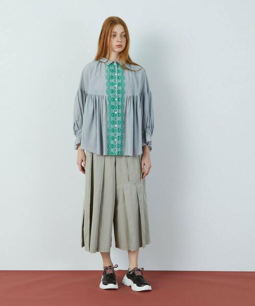 FRAPBOIS（フラボア）の「ストーバー ブラウス（シャツ/ブラウス・レディース・ブルー系その他/ブラック系その他・1/0）」の12枚目の写真