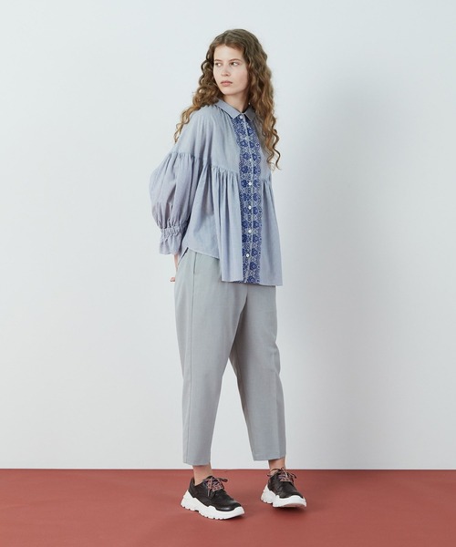 FRAPBOIS（フラボア）の「ストーバー ブラウス（シャツ/ブラウス・レディース・ブルー系その他/ブラック系その他・1/0）」の21枚目の写真