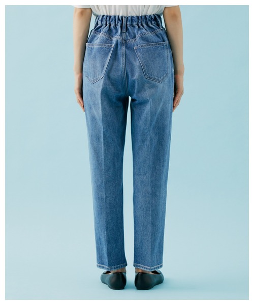 GLOBAL WORK（グローバルワーク）の「GOODデニムテーパードパンツ/948006（デニムパンツ・レディース・ライトブルー/ブルー/オフホワイト/ダークグレー/ネイビー/パープル系その他2/ベージュ/ライトピンク・MEDIUM/SMALL/LARGE/X-SMALL）」の10枚目の写真