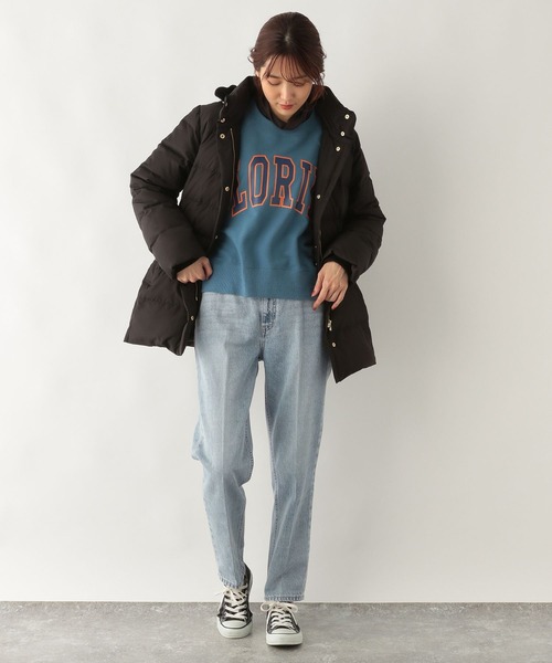 GLOBAL WORK（グローバルワーク）の「GOODデニムテーパードパンツ/948006（デニムパンツ・レディース・ライトブルー/ブルー/オフホワイト/ダークグレー/ネイビー/パープル系その他2/ベージュ/ライトピンク・MEDIUM/SMALL/LARGE/X-SMALL）」の21枚目の写真