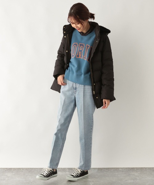 GLOBAL WORK（グローバルワーク）の「GOODデニムテーパードパンツ/948006（デニムパンツ・レディース・ライトブルー/ブルー/オフホワイト/ダークグレー/ネイビー/パープル系その他2/ベージュ/ライトピンク・MEDIUM/SMALL/LARGE/X-SMALL）」の22枚目の写真