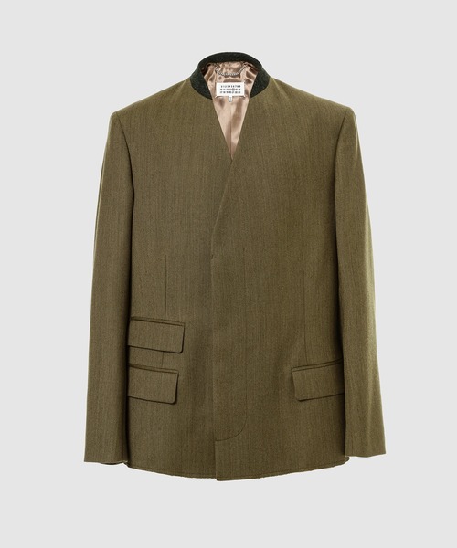メゾンマルジェラ　コーデュロイテーラードジャケット Maison Margiela メゾンマルジェラ ノーカラー ウール ブレザー
