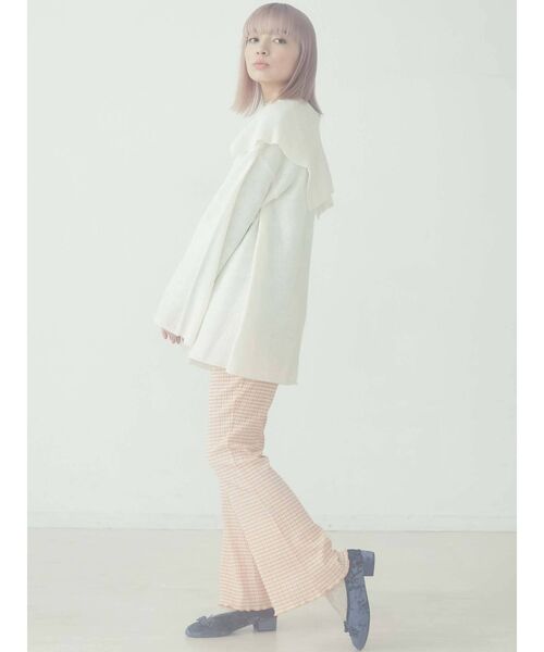 merry jenny（メリージェニー）の「ギャザーギンガムフレアパンツ（その他パンツ・レディース・ブラック/ベージュ/オレンジ・FREE）」の8枚目の写真