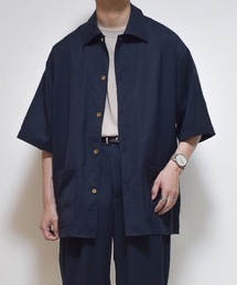 INTER FACTORY | ファッションインフルエンサー たいが - リネンタッチカバーオールシャツ　made in INTER FACTORY(シャツ/ブラウス)