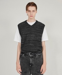 FLAREUP（フレアアップ）の「【FLAREUP 】２ミックスニットベスト / 2mix Knit Vest（ニット/セーター）」