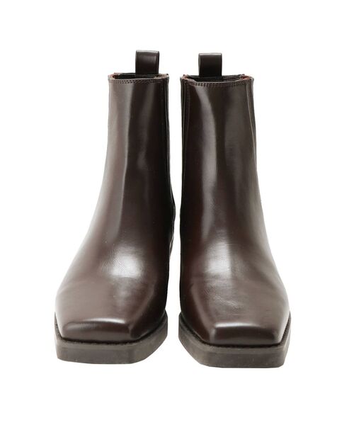 Ungrid(アングリッド)の「スクエアトゥサイドゴアブーツ(ブーツ・レディース・ブラウン/ブラック・L/M/S)」の18枚目の写真