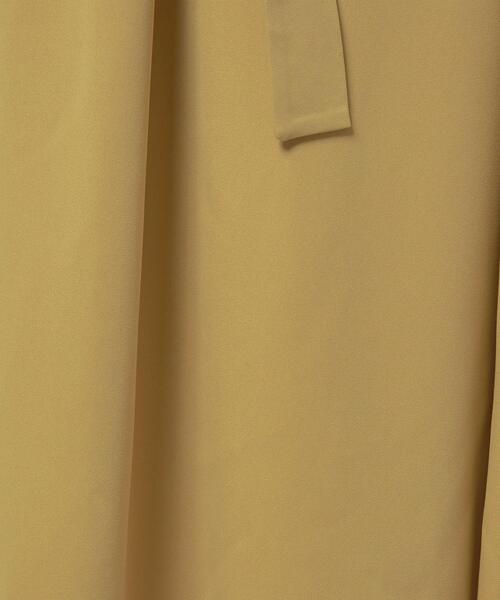 closet story（クローゼットストーリー）の「＜closet story（クローゼットストーリー）＞ タックVネック サックワンピース -ウォッシャブル-（ワンピース・レディース・ベージュ/イエロー・FREE）」の7枚目の写真