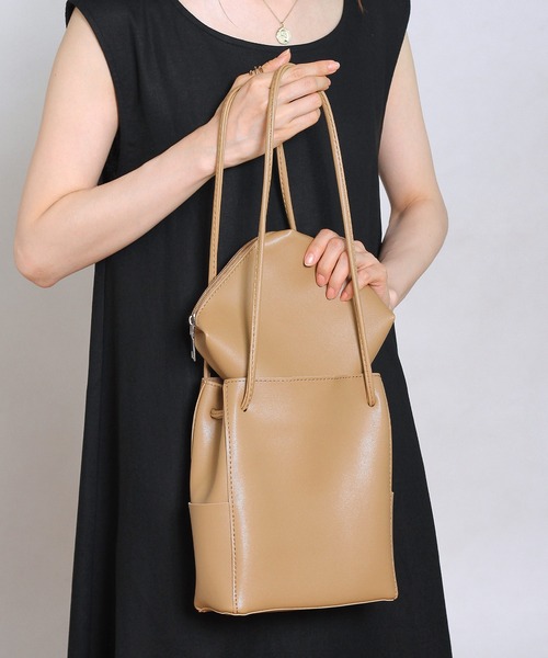 Crisp yours（クリスプユアーズ）の「【WEB限定】ポーチセットスクエアバッグ（ショルダーバッグ・レディース・ブラック/ベージュ/ブラウン・FREE）」の16枚目の写真