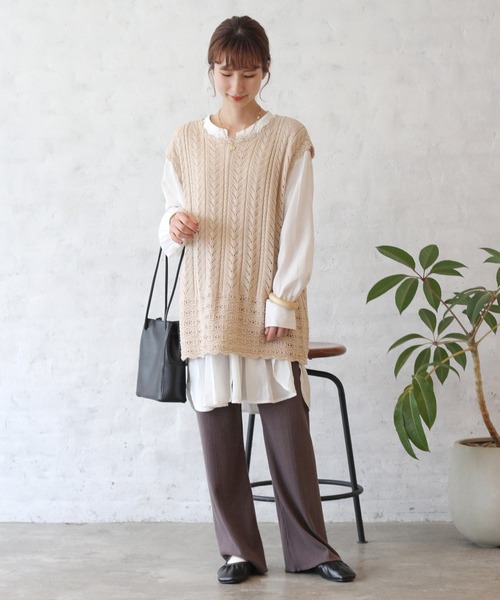 Crisp yours（クリスプユアーズ）の「【WEB限定】ポーチセットスクエアバッグ（ショルダーバッグ・レディース・ブラック/ベージュ/ブラウン・FREE）」の21枚目の写真