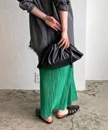 CAPRICIEUX LE'MAGE | ビーガンレザーワイド巾着(ショルダーバッグ)